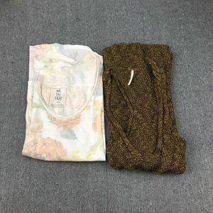 Free People XS/S Lot Bundle 2 Sleveless Tops NWT